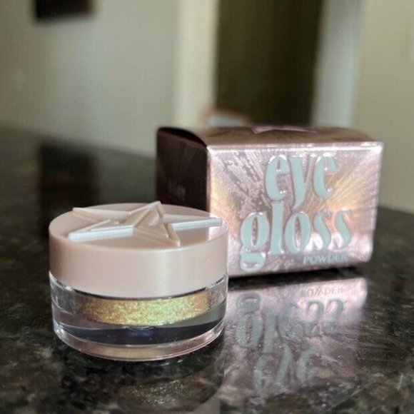 Jeffree Star VOODOO GLASS EYE GLOSS POWDER Gold Green Duochrome Shimmer SHADOW - Picture 3 of 8